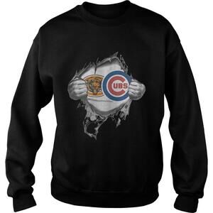Chicago Bears And Chicago Cubs Inside Me Sweatshirt